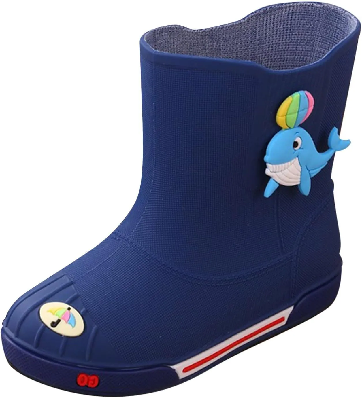 IWIHMIV Rain Boots for Boys Toddler Rain Boots Baby Rain Boots Short Rain Boots for Toddler Lightweight And Waterproof Rain Boots