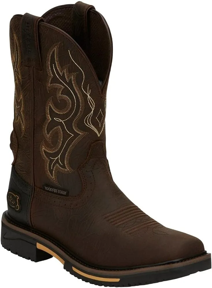 Justin Men's SE4624 Joist 11" Waterproof Western Work Boot