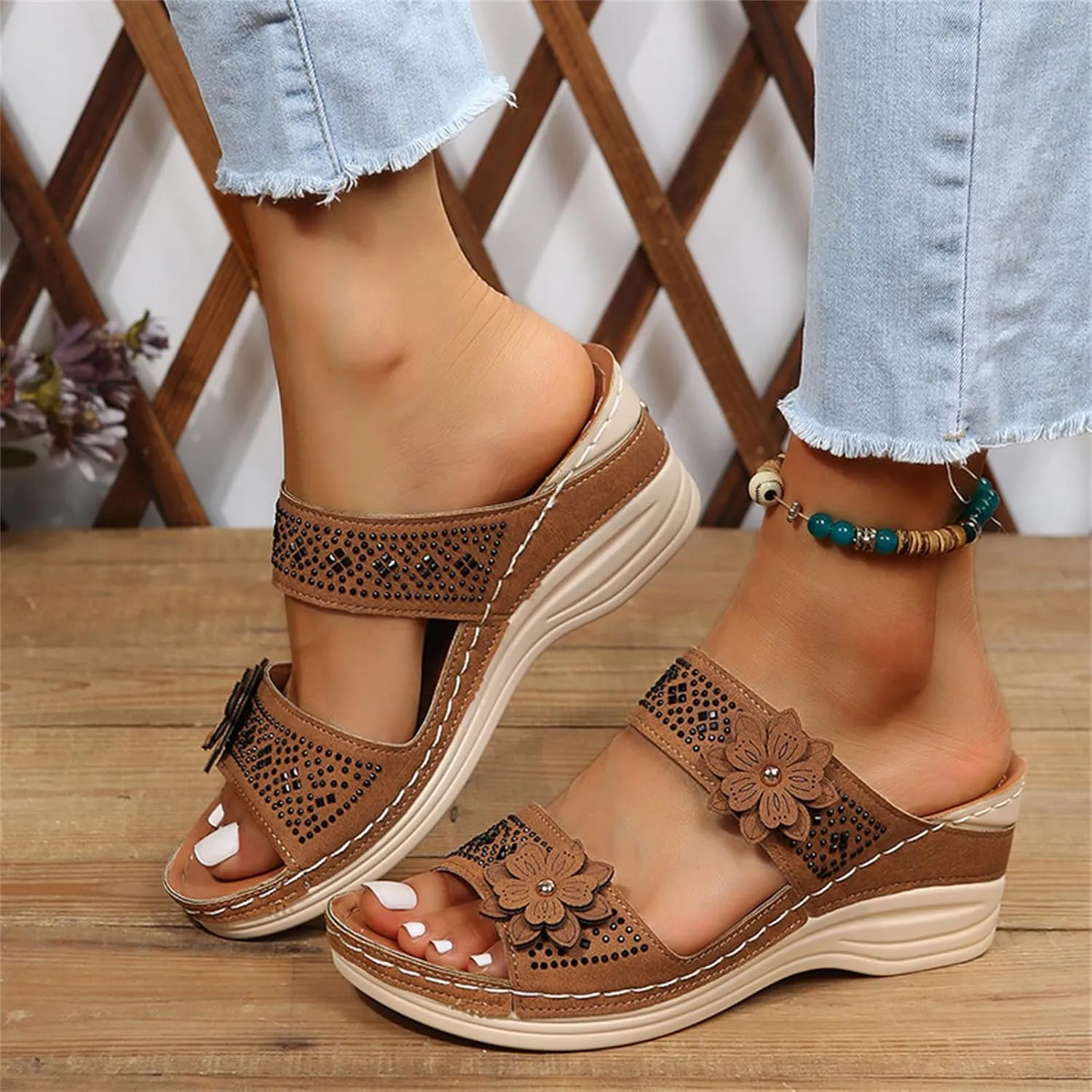 Ladmiple Womens Sandals For Plantar Fasciitis Support Orthopedic Flip Flops Soft Summer Dressy Comfortable Orthotic Slides