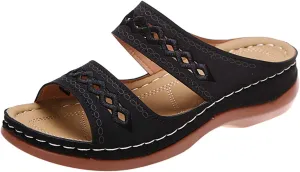 Ladmiple Womens Sandals With Arch Support Dressy Orthopedic Flip Flops Soft Comfortable Orthotic Slides Summer Beach Shoes