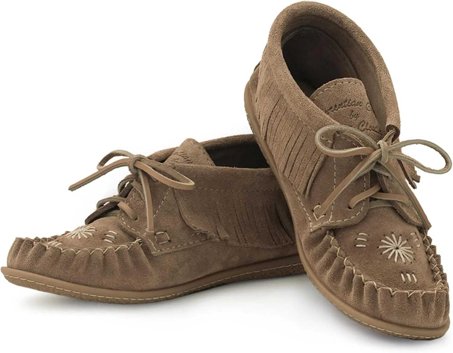 Laurentian Chief Moccasins Women Ankle Boot ?C Stylish Ankle Boots with Inca Embroidery, Comfortable Insole, Durable Rubber Sole, Made in Canada