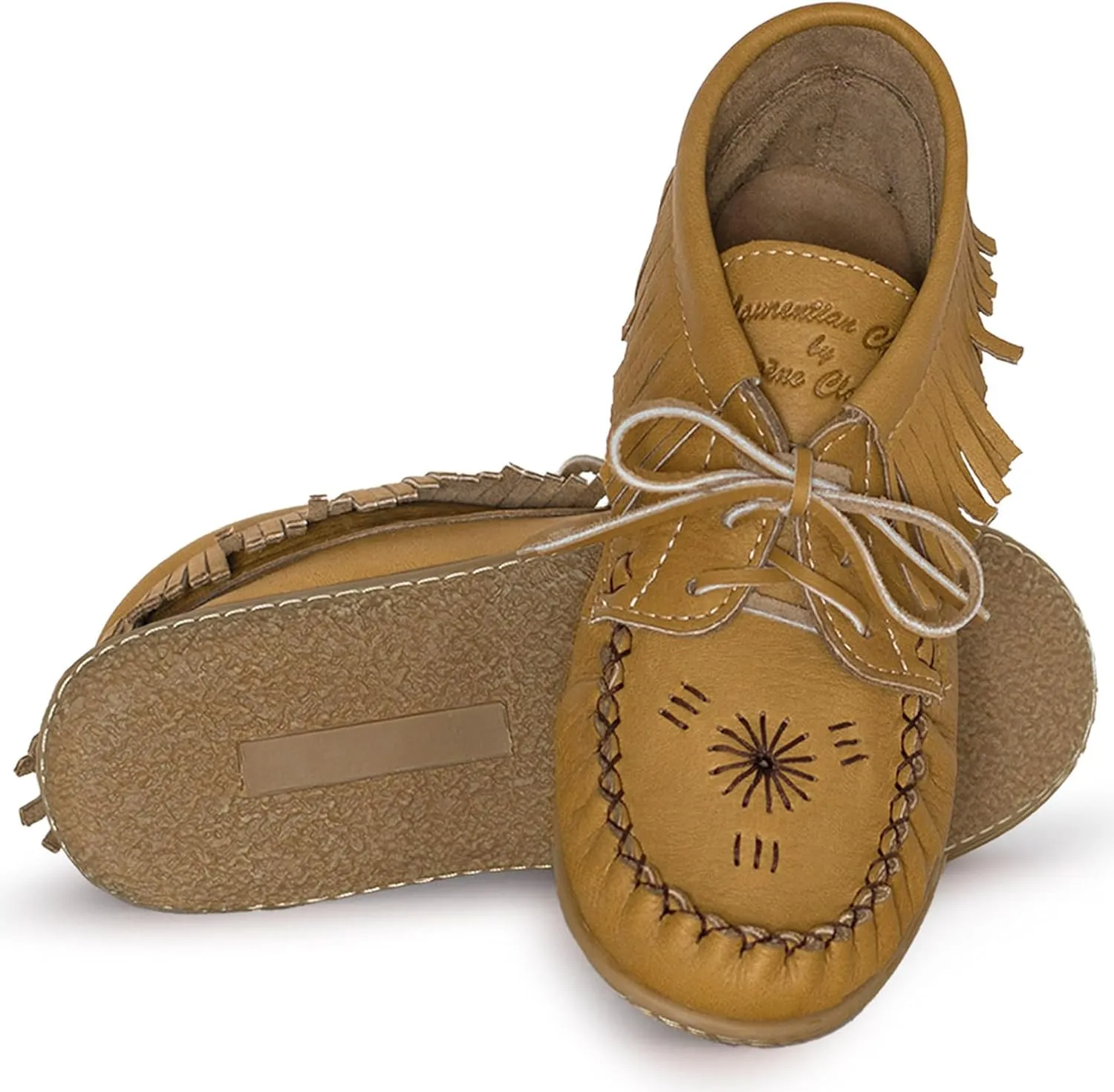 Laurentian Chief Moccasins Women Ankle Boot ?C Stylish Ankle Boots with Inca Embroidery, Comfortable Insole, Durable Rubber Sole, Made in Canada