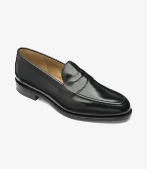 LOAKE Imperial Loafer (G Wide) - Black Polished Calf