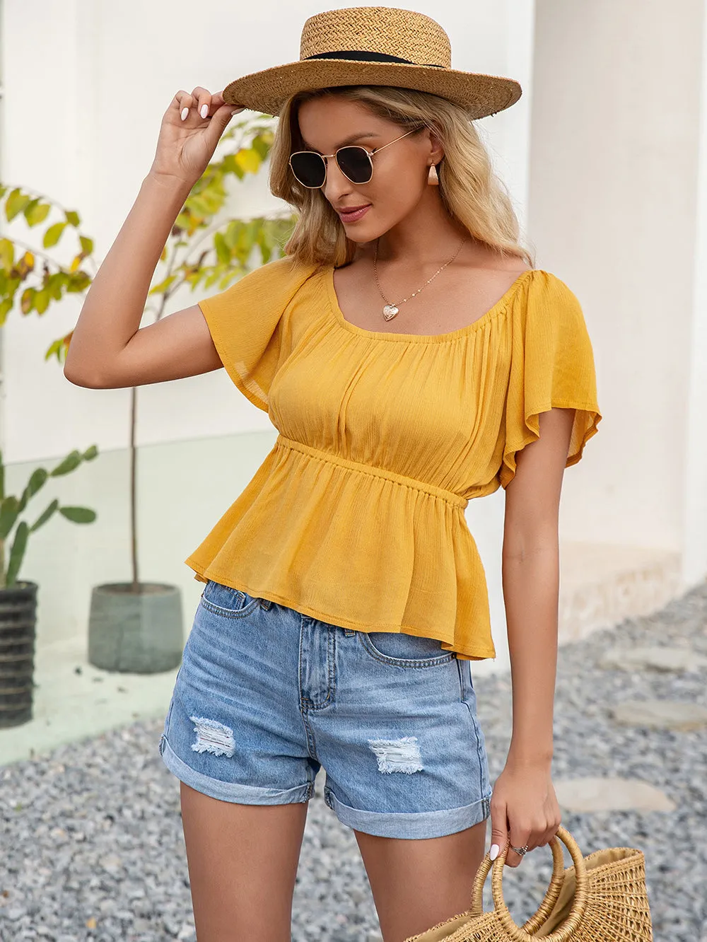 Love Gathered Summer Blouse