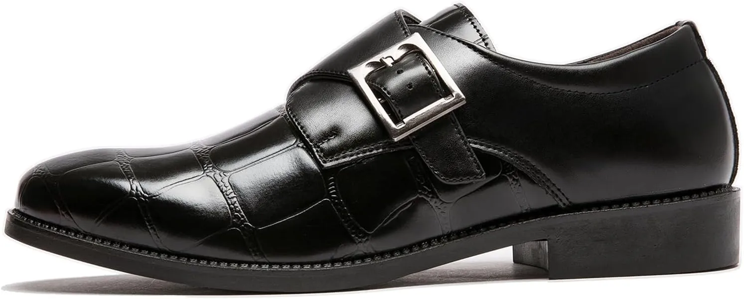 Men's Dress Loafer Shoes Monk Strap Slip On Loafers Men's Business Casual Shoes
