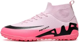 Men's High Top Soccer Shoes, alongside Men's and Women's High-Top Students Game and Sports Training Soccer Cleats Shoes