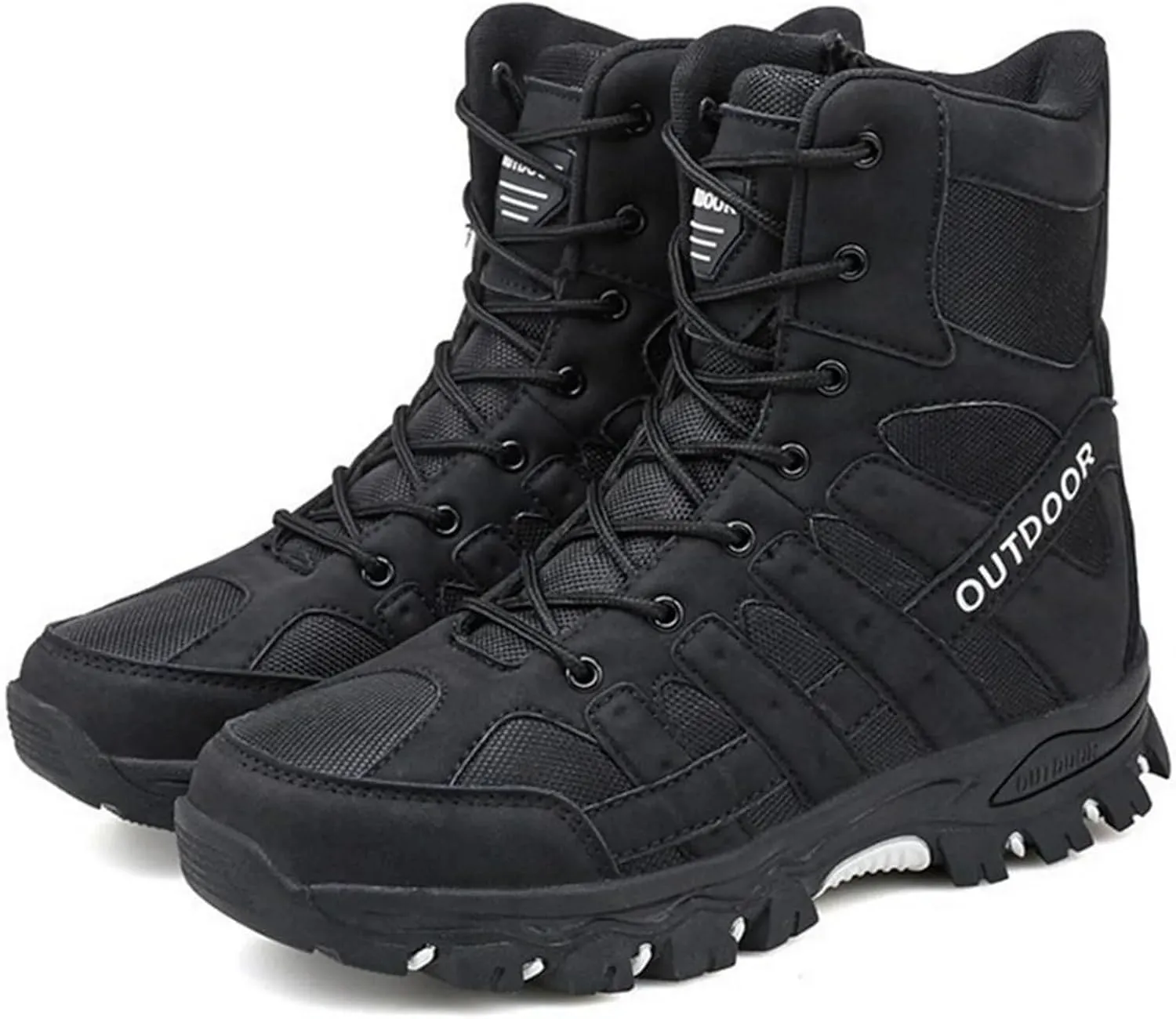 Men's Hiking Boots Non-Slip Waterproof Ankle Support Shoes Outdoor Trekking Shoes for Climbing Mountains