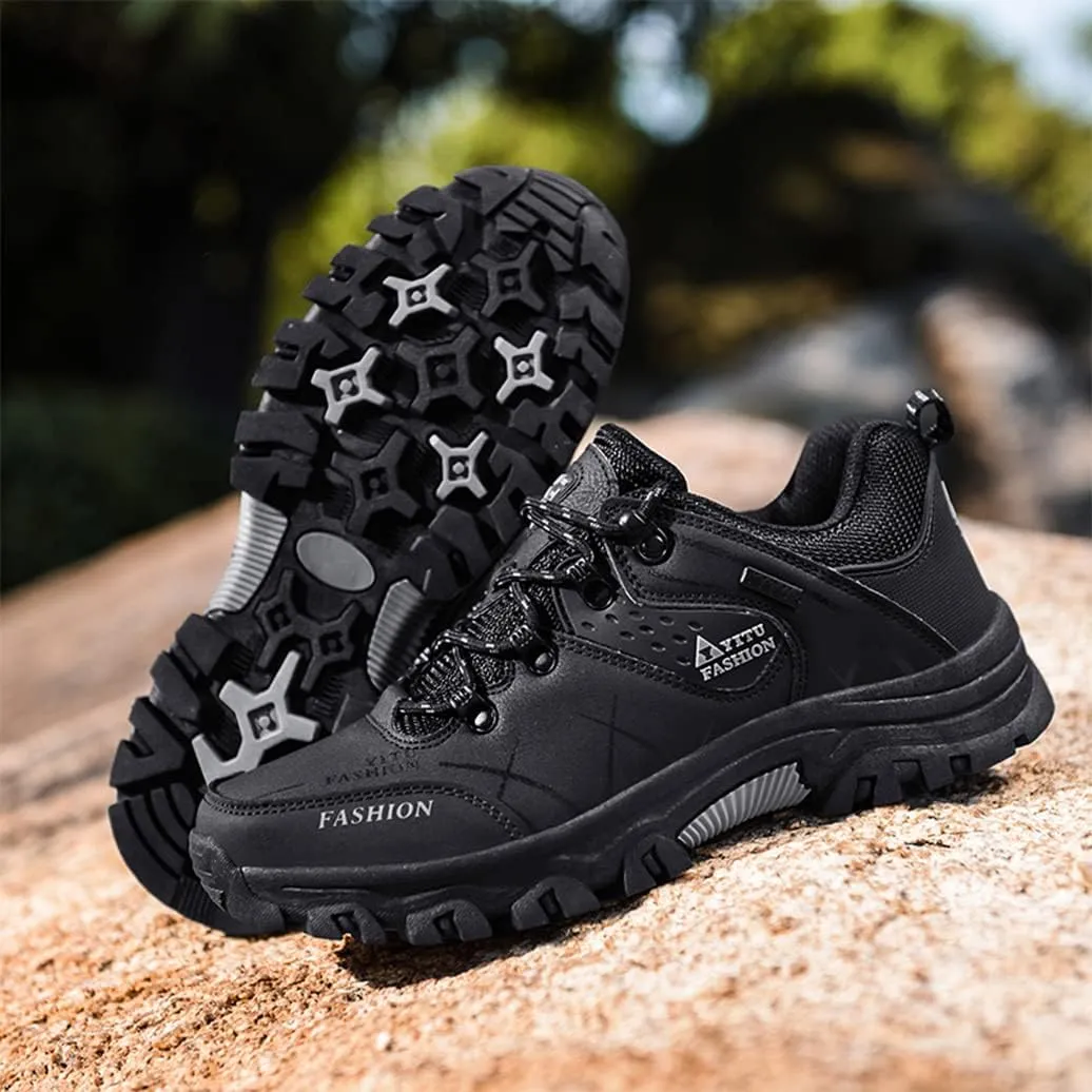 Mens Hiking Sneakers Outdoor Low Top Trekking Boots Lightweight Backpacking Walking Camping Shoes