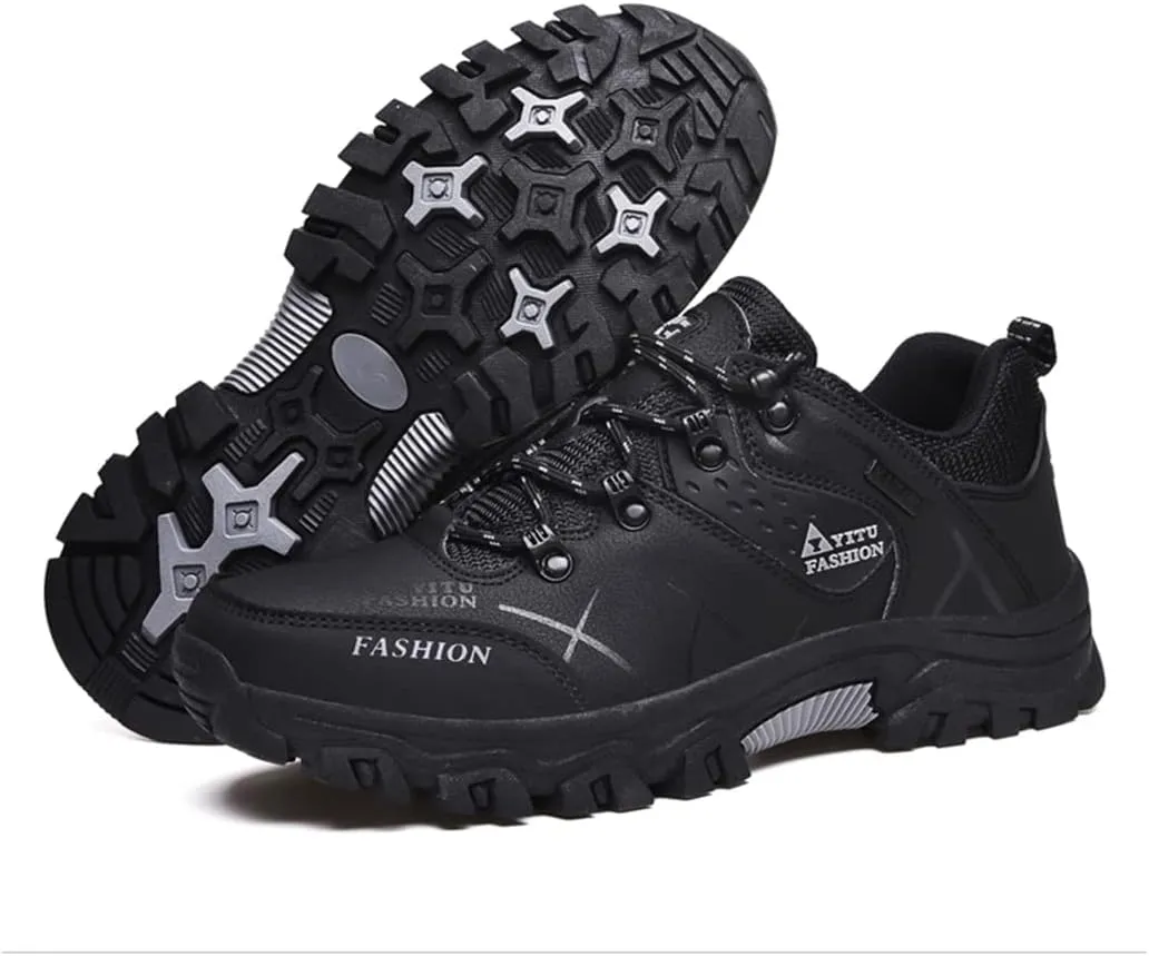 Mens Hiking Sneakers Outdoor Low Top Trekking Boots Lightweight Backpacking Walking Camping Shoes