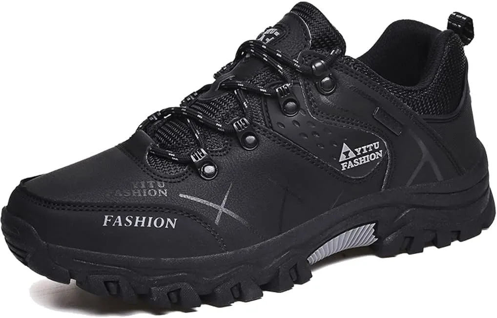 Mens Hiking Sneakers Outdoor Low Top Trekking Boots Lightweight Backpacking Walking Camping Shoes