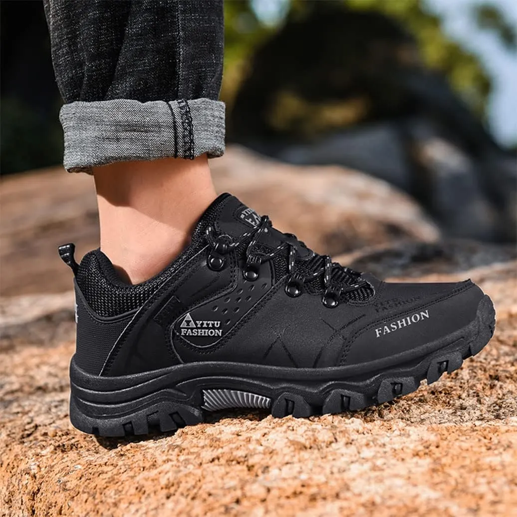 Mens Hiking Sneakers Outdoor Low Top Trekking Boots Lightweight Backpacking Walking Camping Shoes