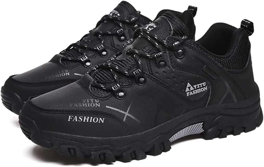 Mens Hiking Sneakers Outdoor Low Top Trekking Boots Lightweight Backpacking Walking Camping Shoes