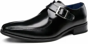 Men's Loafers & Slip-Ons Wedding Formal Dress Leather Business Casual Monk Strap Loafers Shoes for Men
