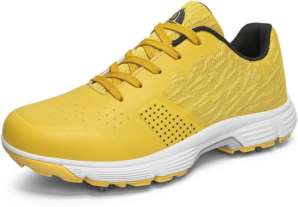 Men's Non Slip Golf Shoes Breathable Casual Walking Sneakers Fashion Mesh Workout Sports Trainer
