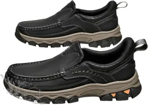 Men's Slip On Loafers, Water-Resistant Lightweight No Laces Moccasins Comfortable Casual Business Dress Hiking Shoes for Wedding Walking