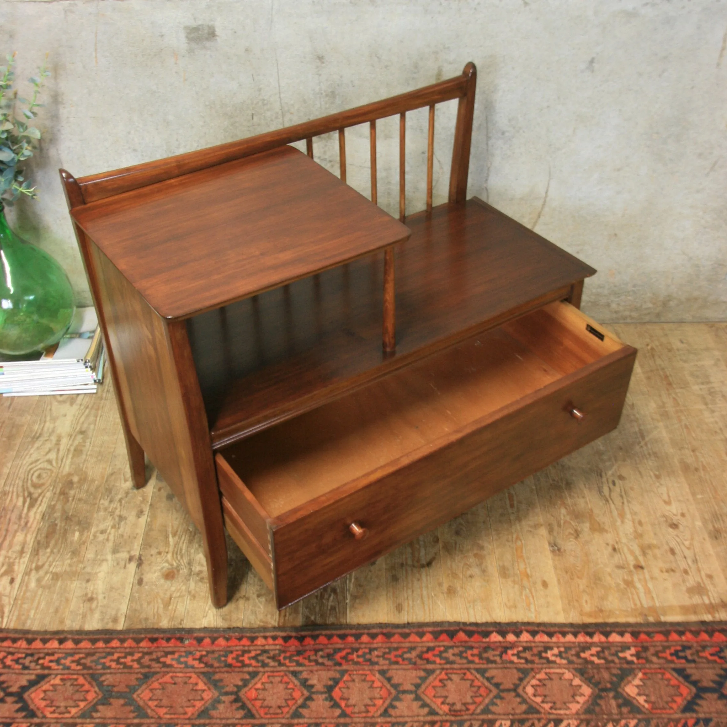Mid Century Chippy Heath Telephone Seat – 2401b