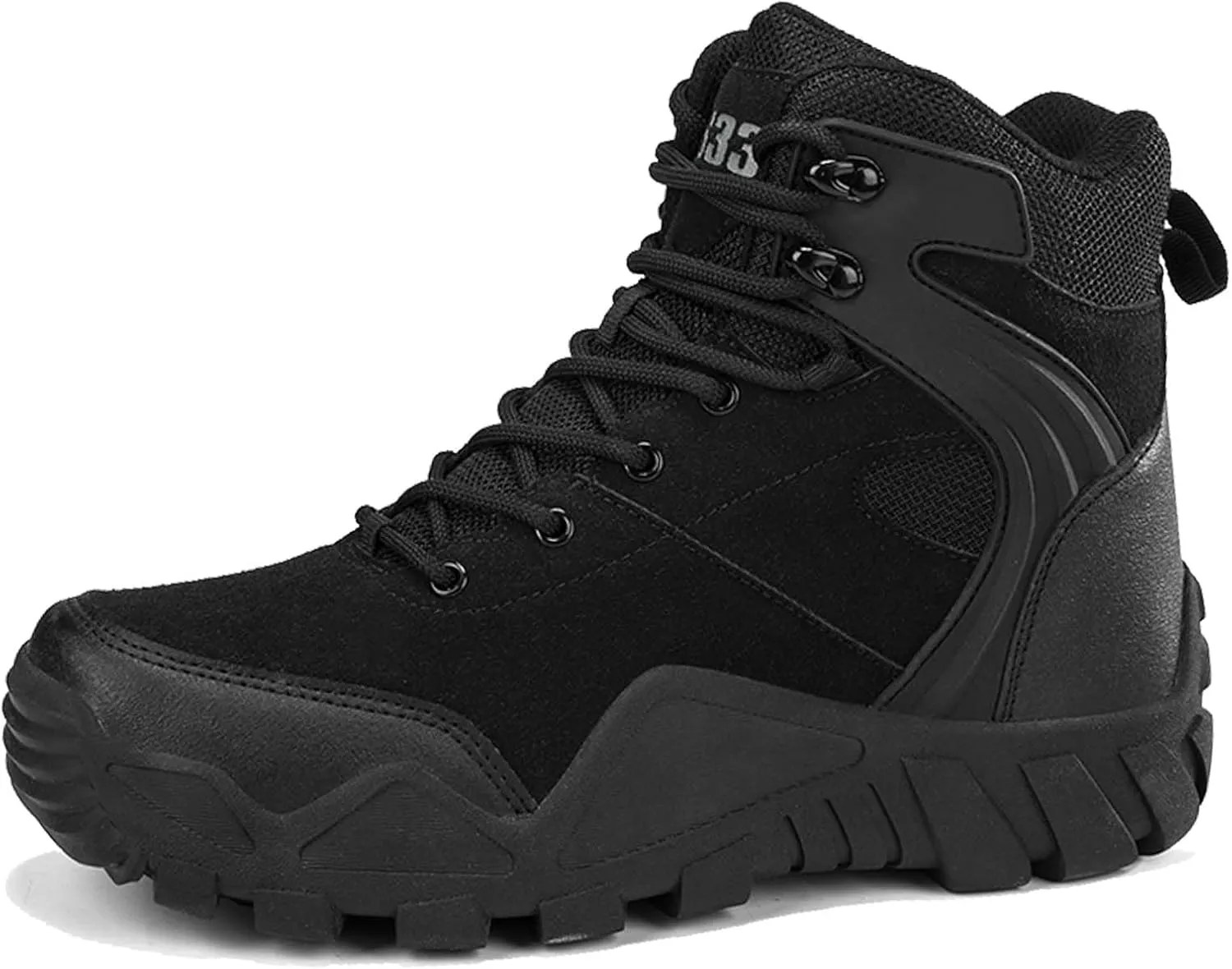 Military Tactical Boots for Men Waterproof Hiking Boots Mid Ankle Trekking Outdoor Trekking Combat Boots