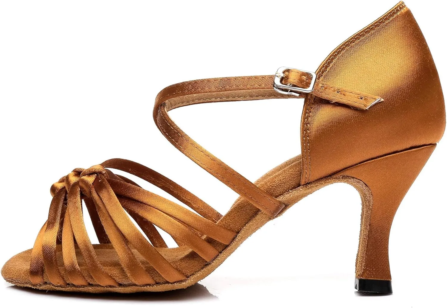 Minishion Women's Latin Ballroom Knot Dance Shoes Evening Sandals