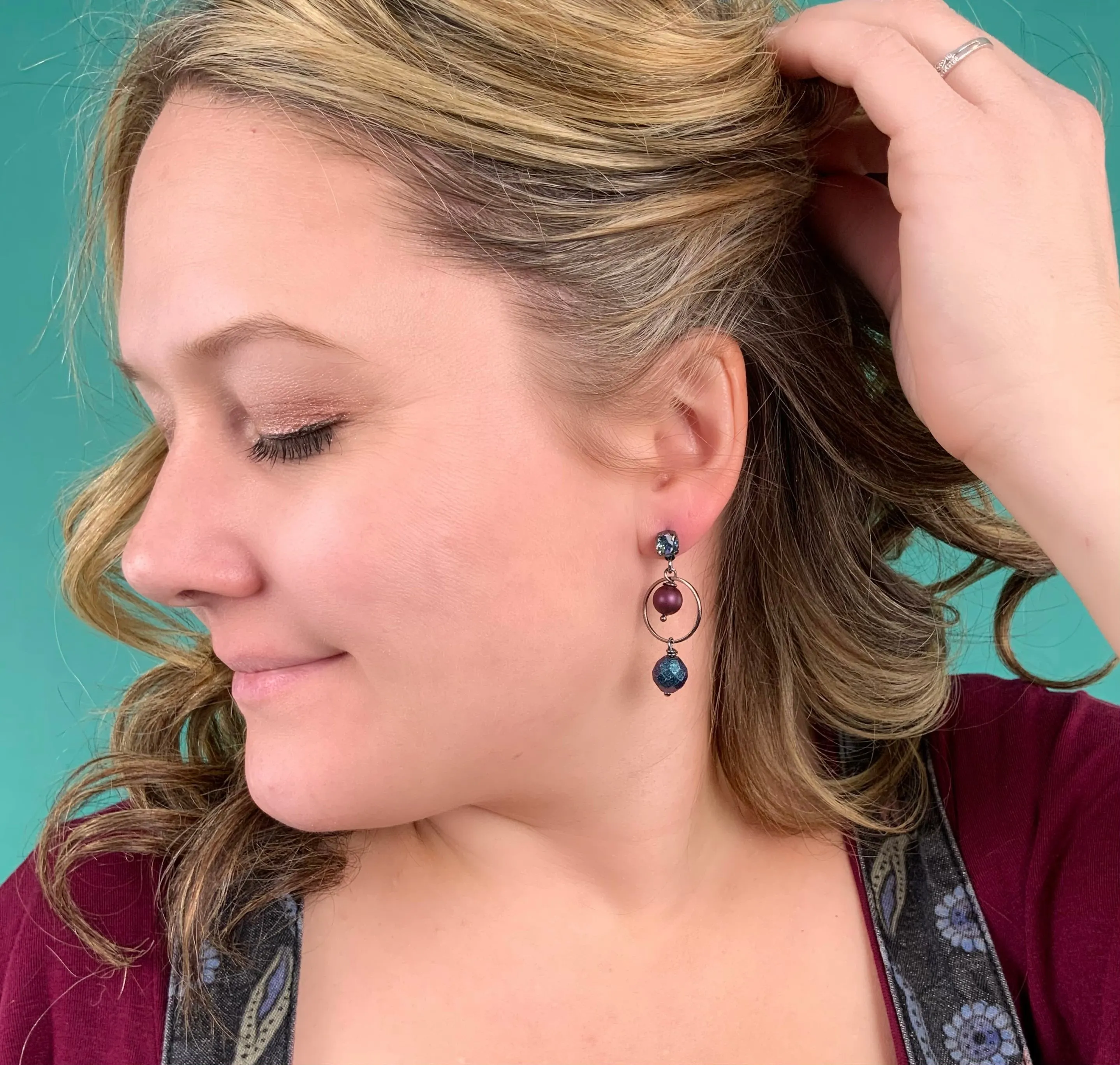 Mulberry Floating Earrings