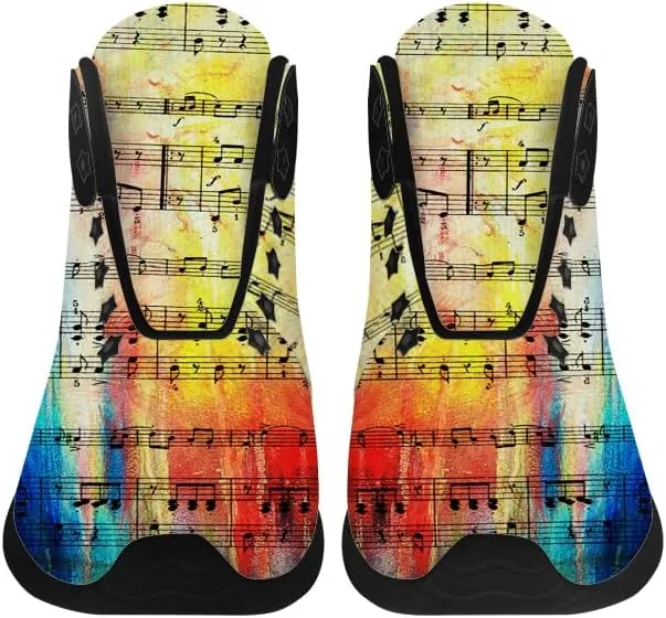 Music Shoes for Women Men Music Note High Top Sneakers High Top Shoes Gifts for Men Women