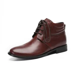 New British style retro old polished handmade shoes genuine leather Martin boots trendy boots leather boots soft sole short boots men's trend