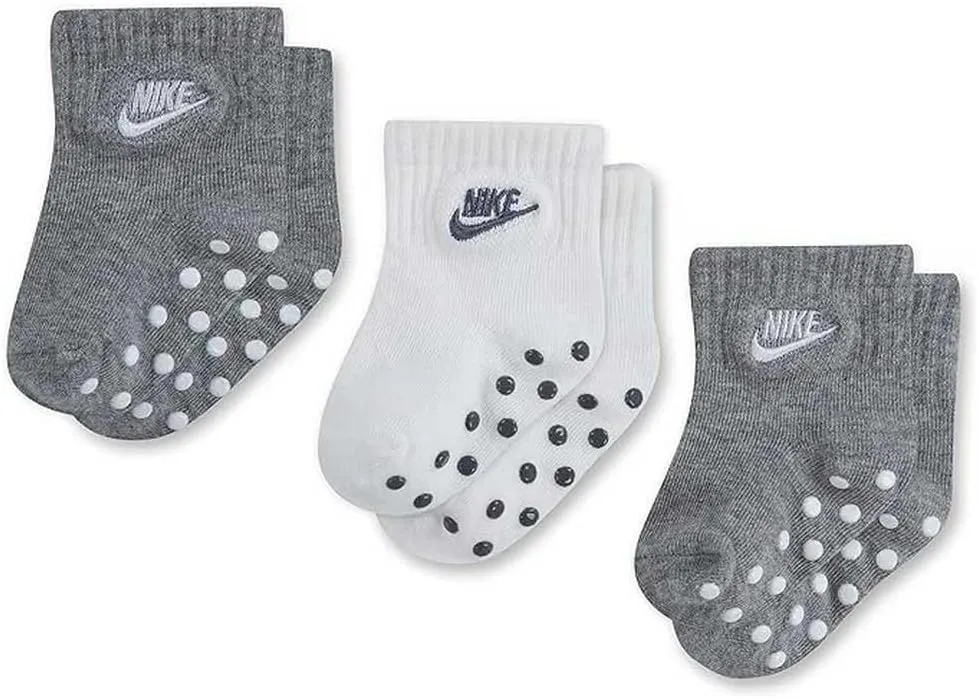 Nike Baby Girls' Ankle Gripper Socks (3 Pairs)