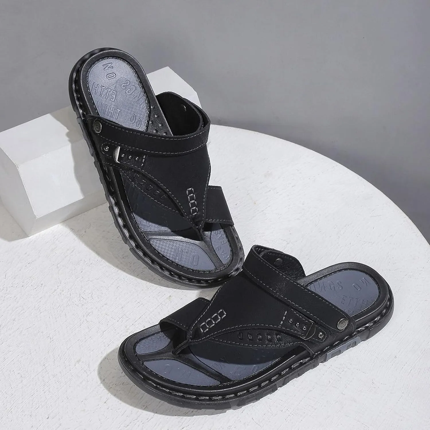 Non-Slip Bunion Corrector Sandals Men, Soft Cushion Walking Men's Sandals Bunion Relief