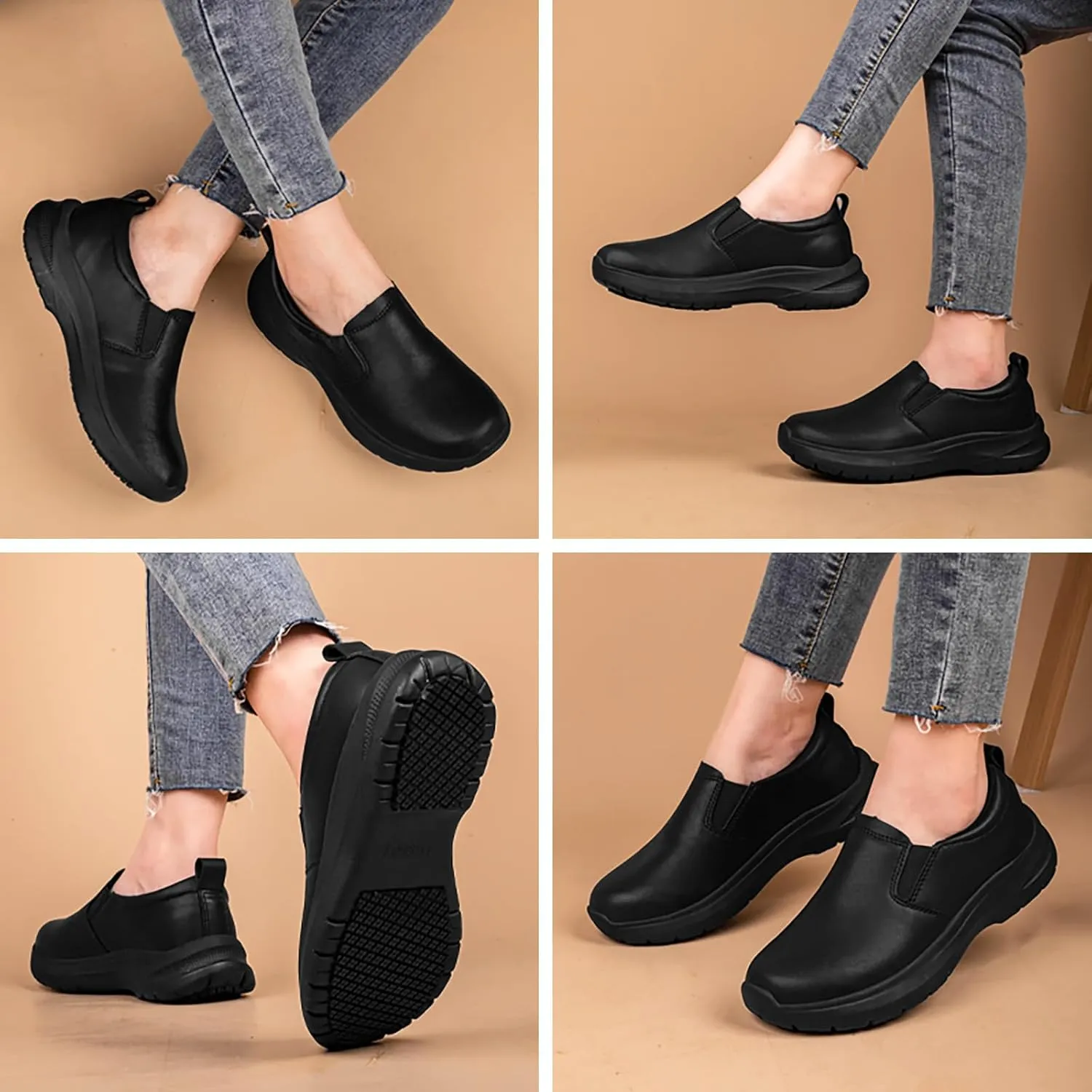 Non Slip Shoes for Women Work Food Service,Suitable for Nurse Restaurant and Crew Work
