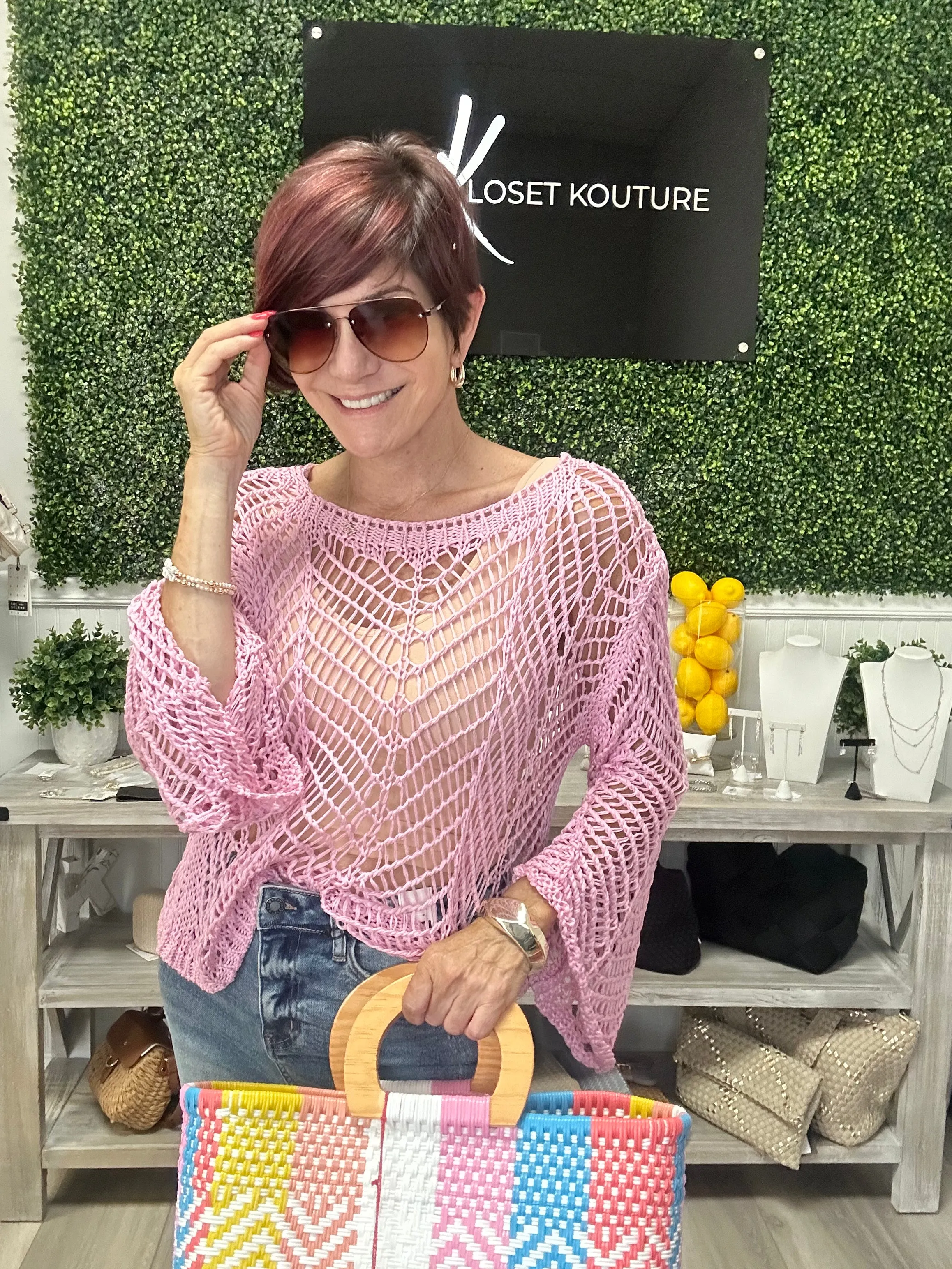Open Knit Summer Vibes Sweater