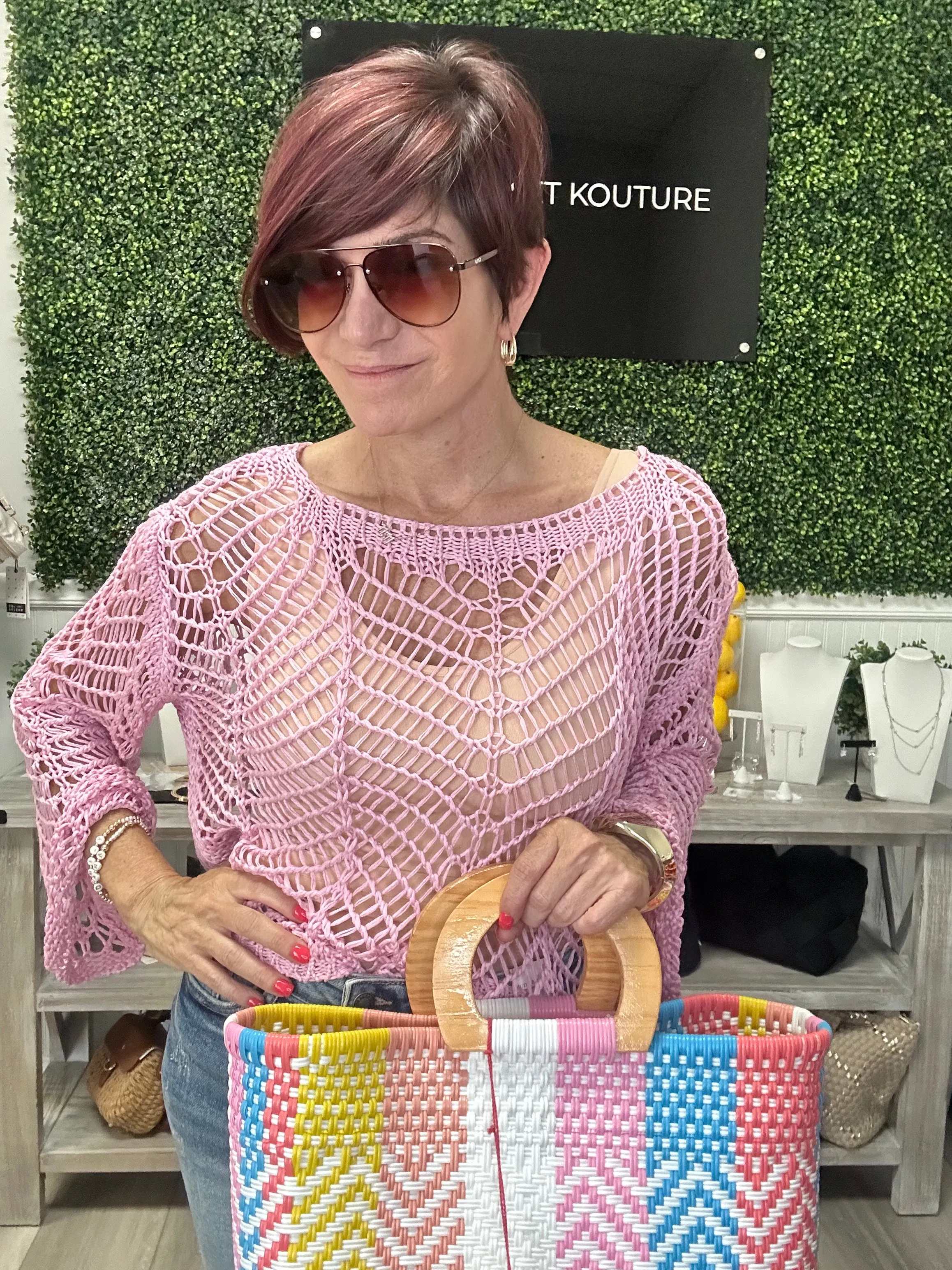 Open Knit Summer Vibes Sweater