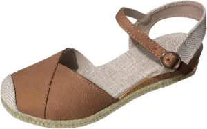 Orthopedic Platform Wedge Sandals for Women Summer Casual Strappy Slip on Sandals Comfort Breathable Flat Open Toe Ankle Beach Shoes Fashion Color Block Buckle Ankle Strap Espadrilles