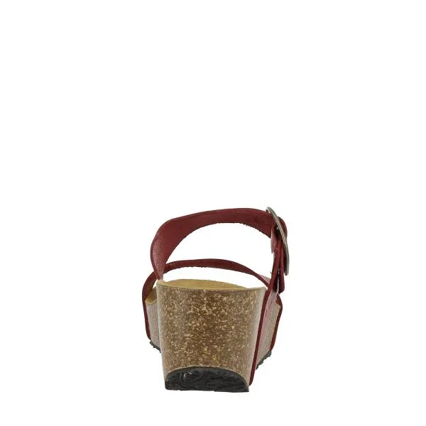 Plakton 273004 Burgundy Women's Wedge Sandals