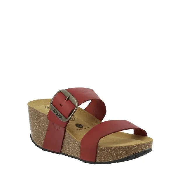 Plakton 273004 Burgundy Women's Wedge Sandals