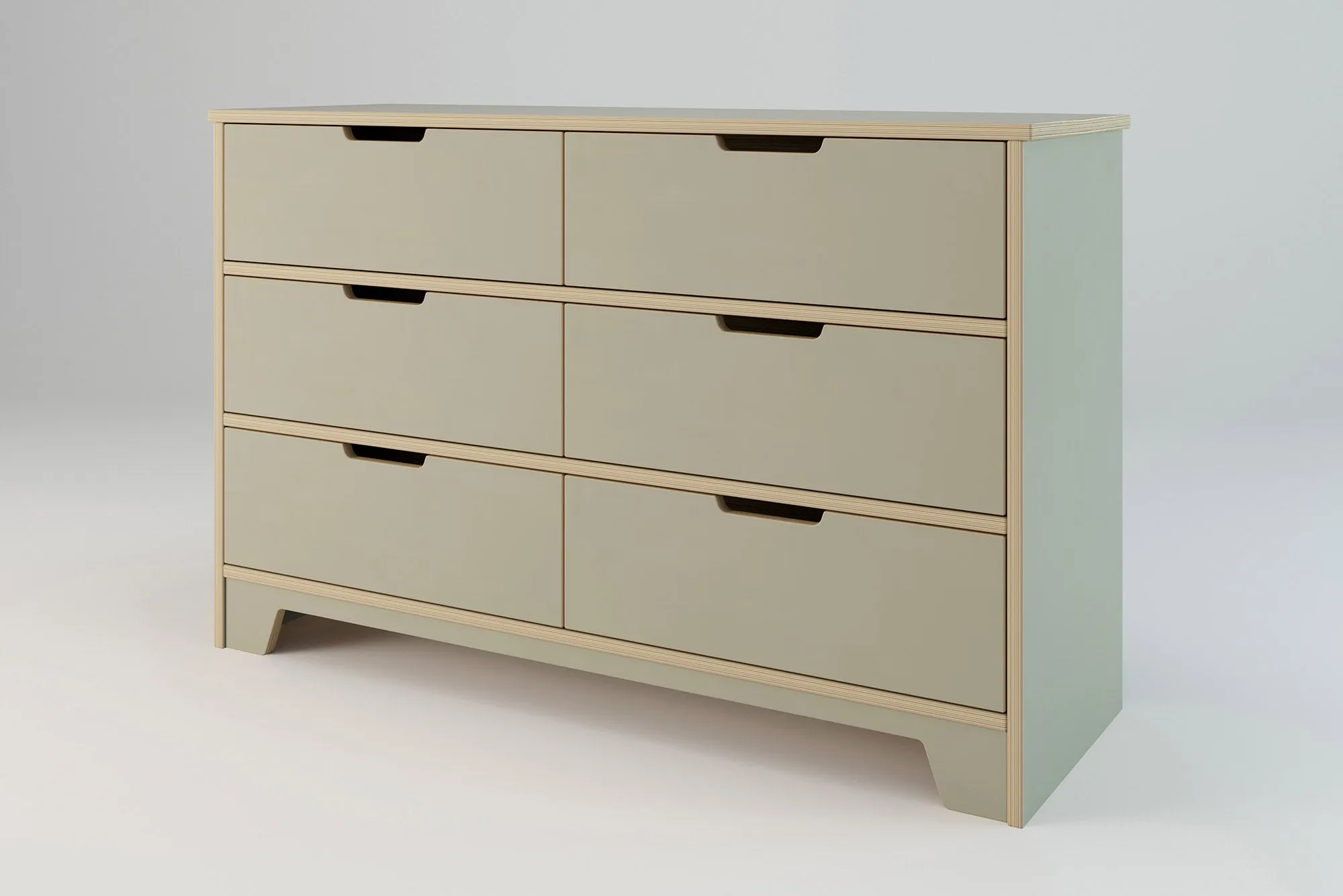Plyhome 6 Drawer Lowboy