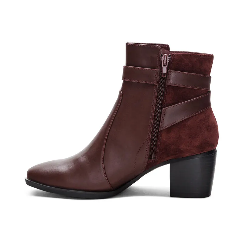 Rebecca Heel Boot in Burgundy