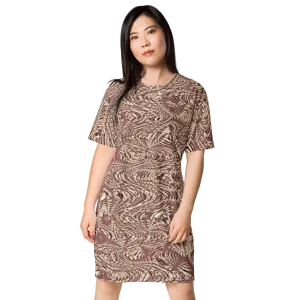 Recursia Alchemical Vision I Vision T-Shirt Dress In Pink