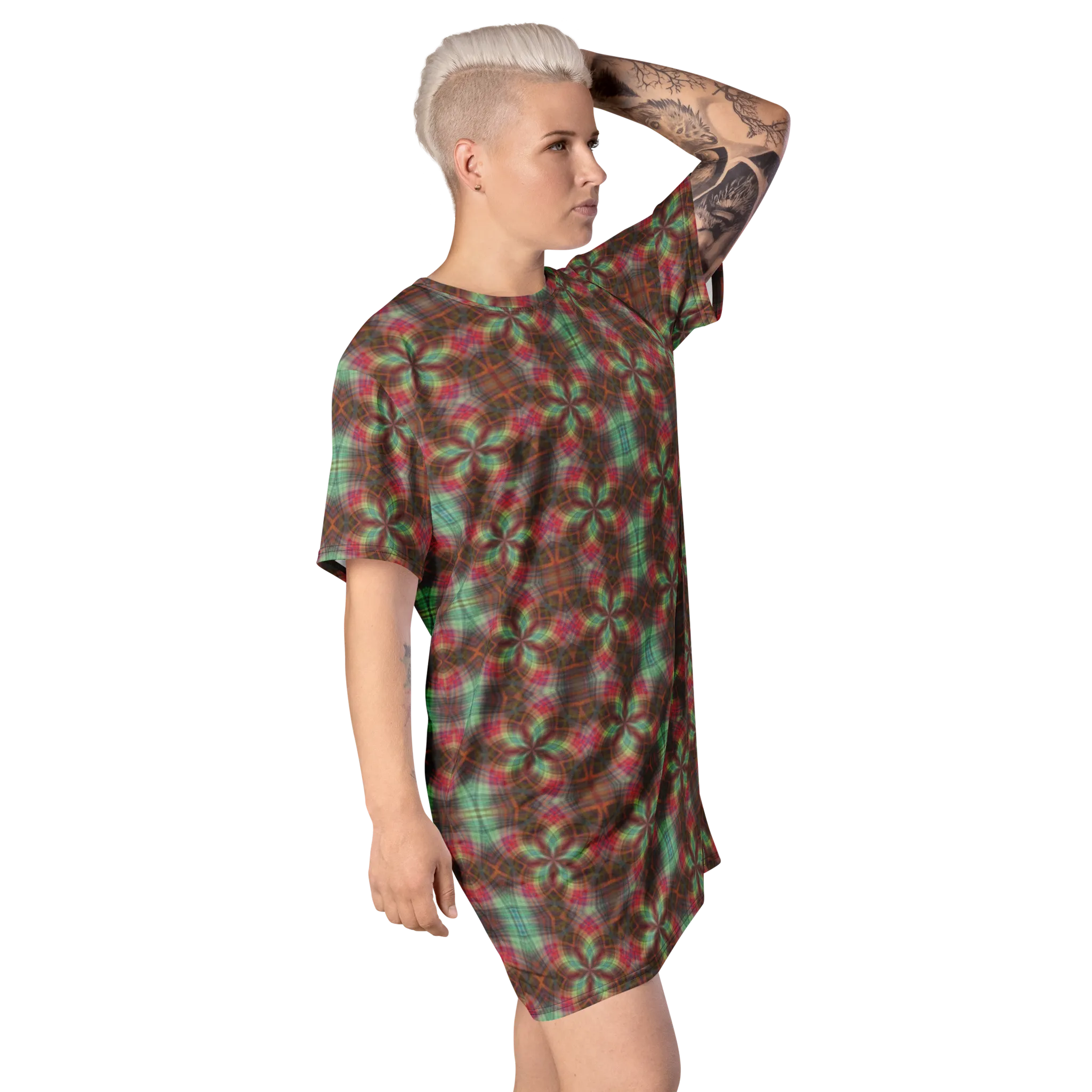Recursia Argyle Rewired II T-Shirt Dress
