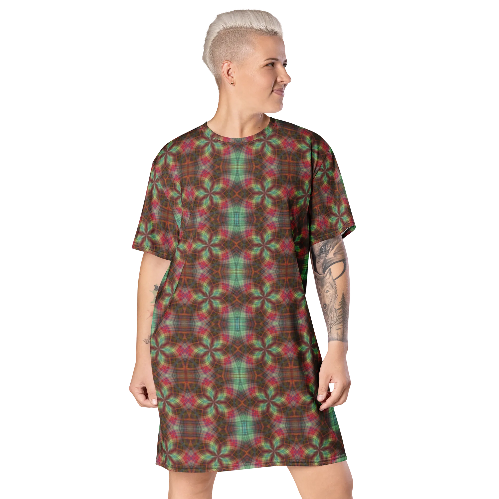 Recursia Argyle Rewired II T-Shirt Dress