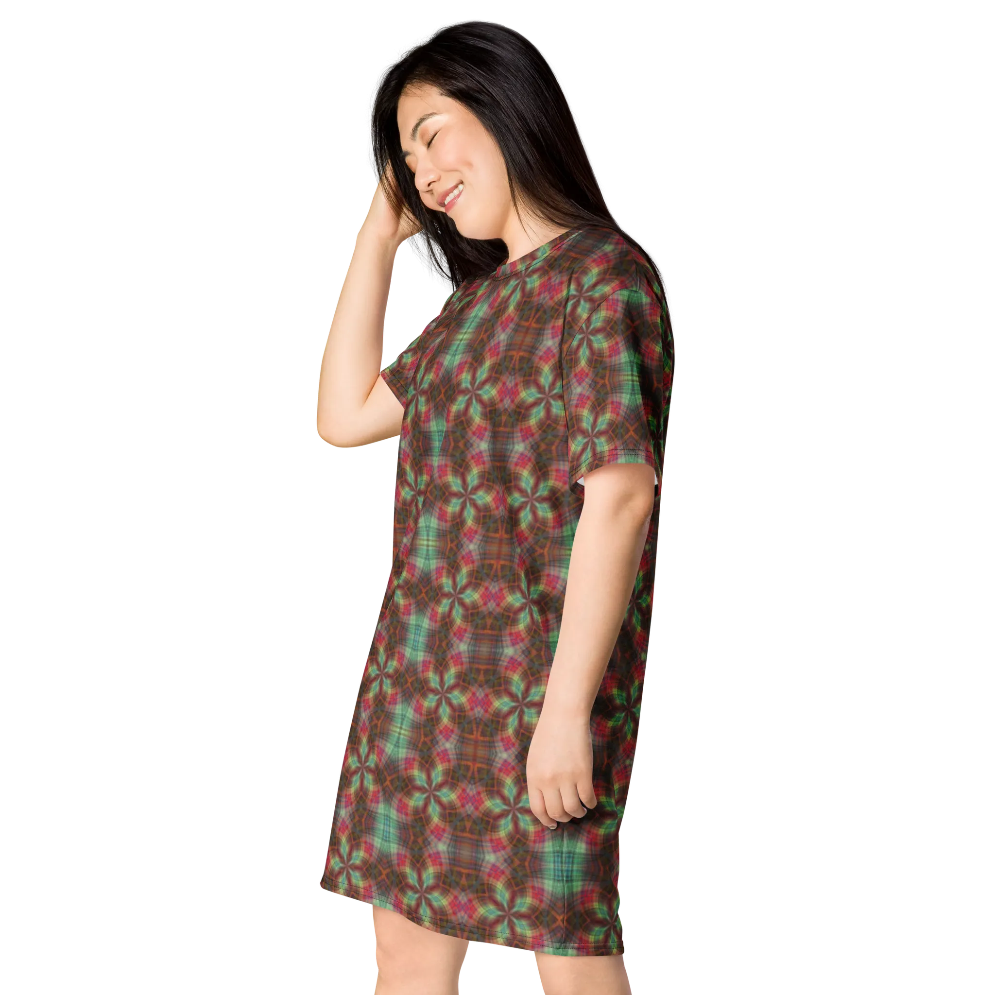 Recursia Argyle Rewired II T-Shirt Dress