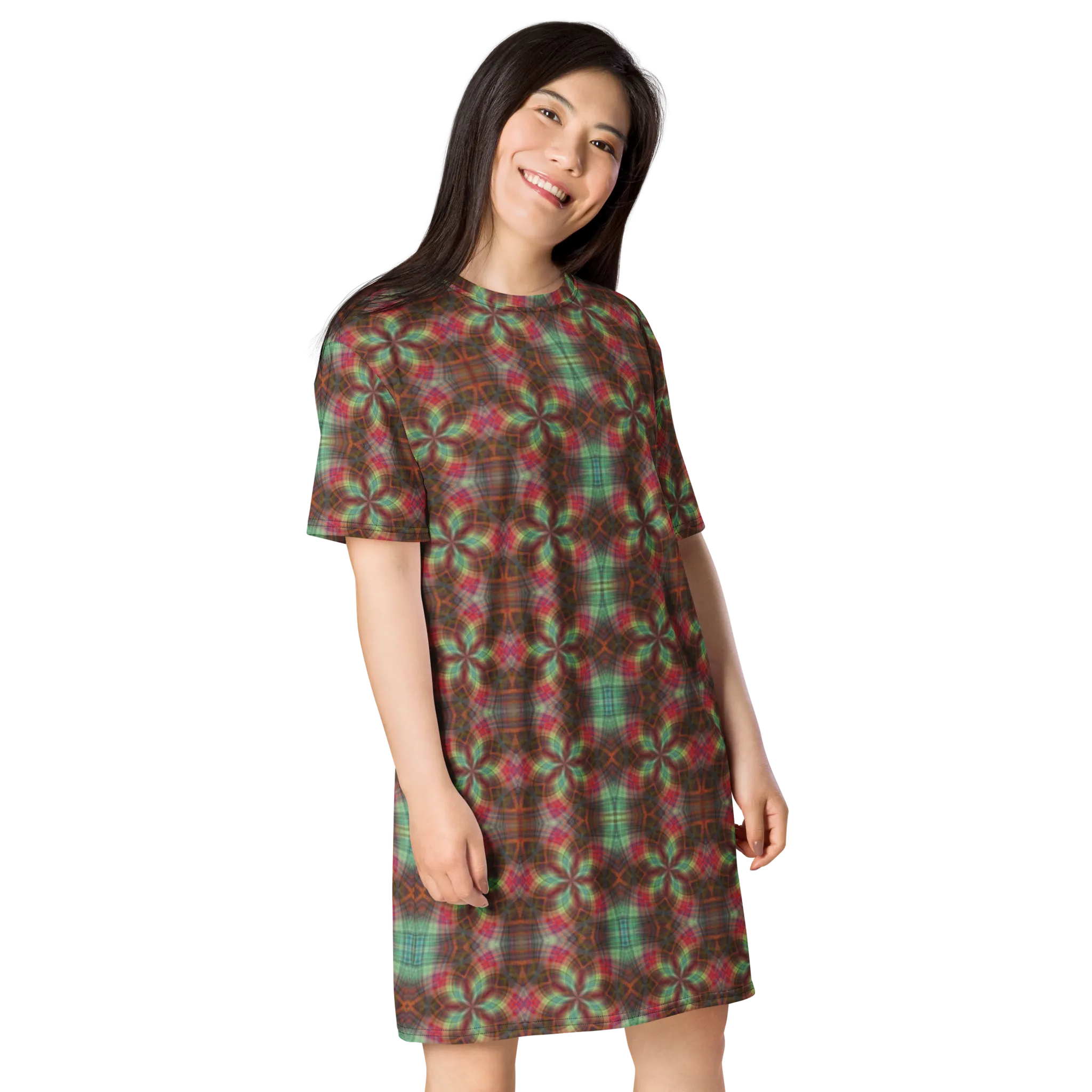 Recursia Argyle Rewired II T-Shirt Dress