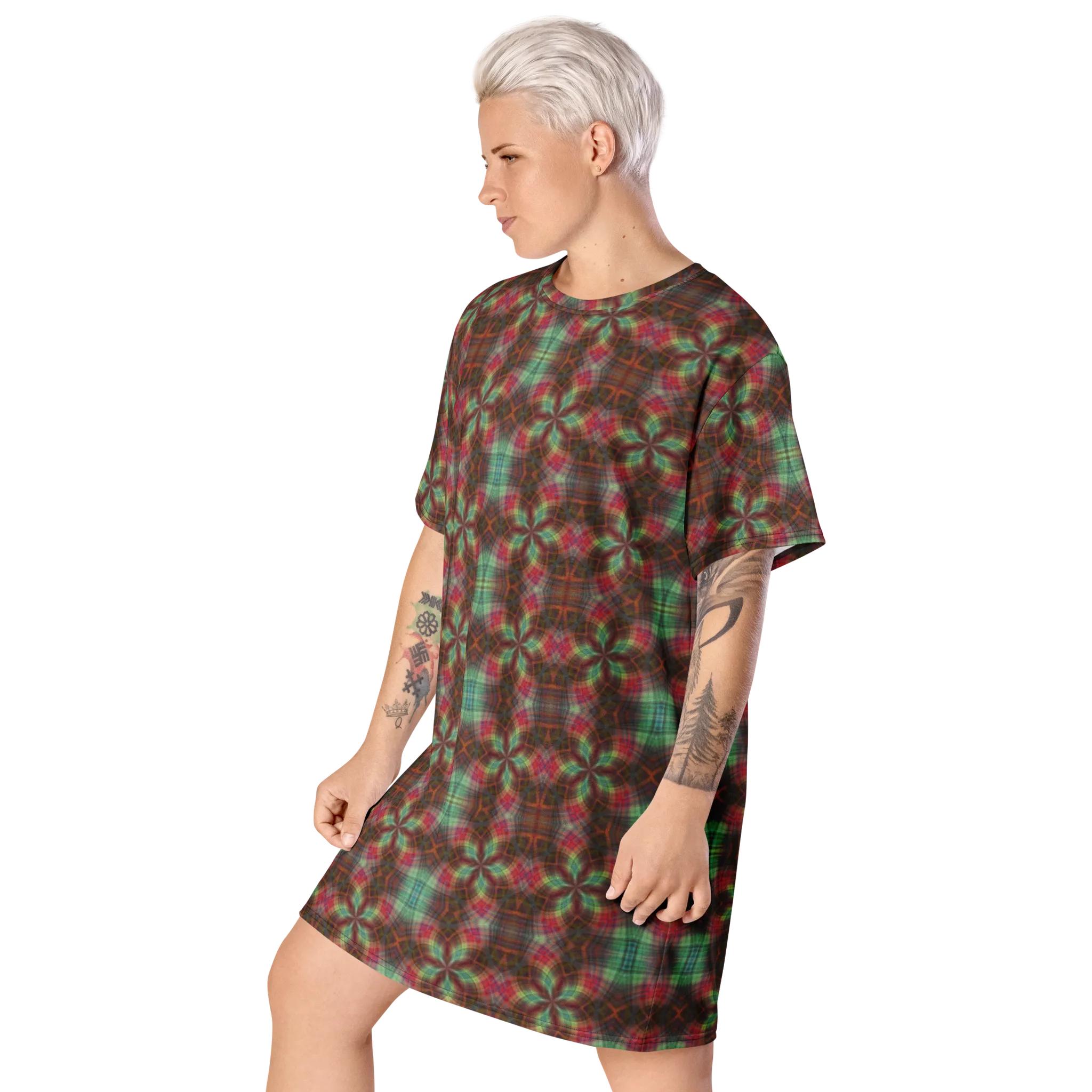 Recursia Argyle Rewired II T-Shirt Dress