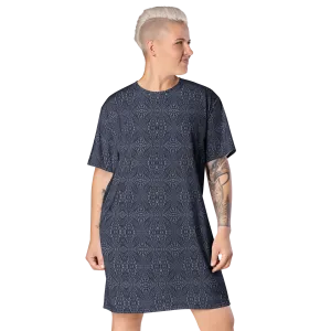 Recursia Fabrique Unknown T-Shirt Dress In Blue
