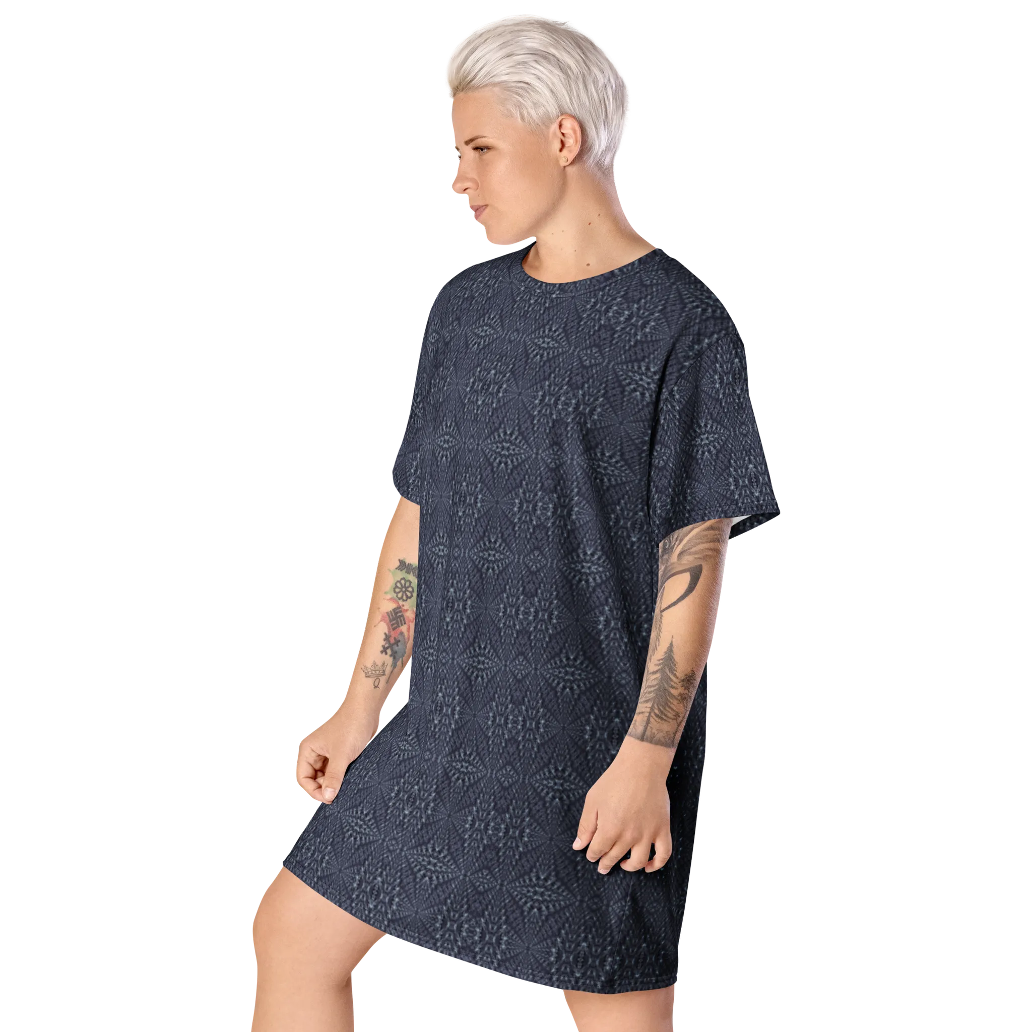 Recursia Fabrique Unknown T-Shirt Dress In Blue