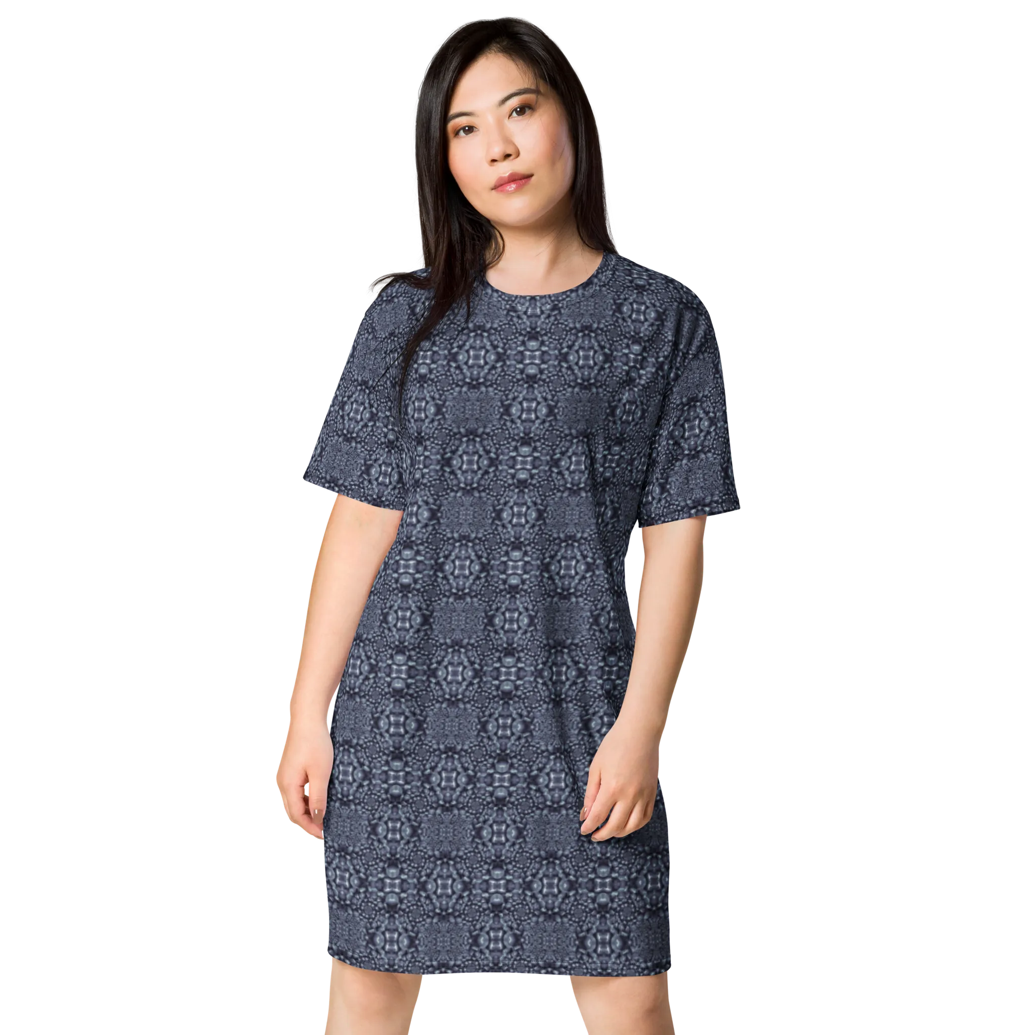 Recursia Indranet T-Shirt Dress In Blue