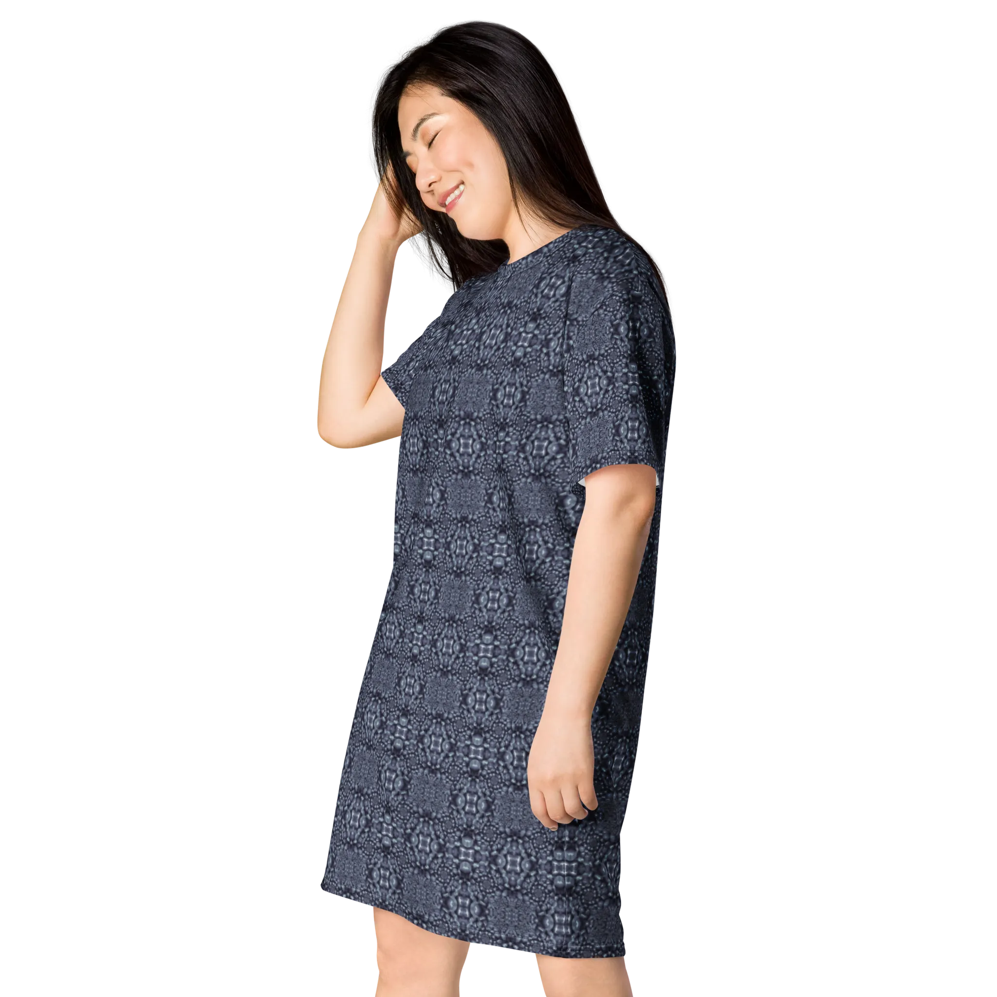 Recursia Indranet T-Shirt Dress In Blue