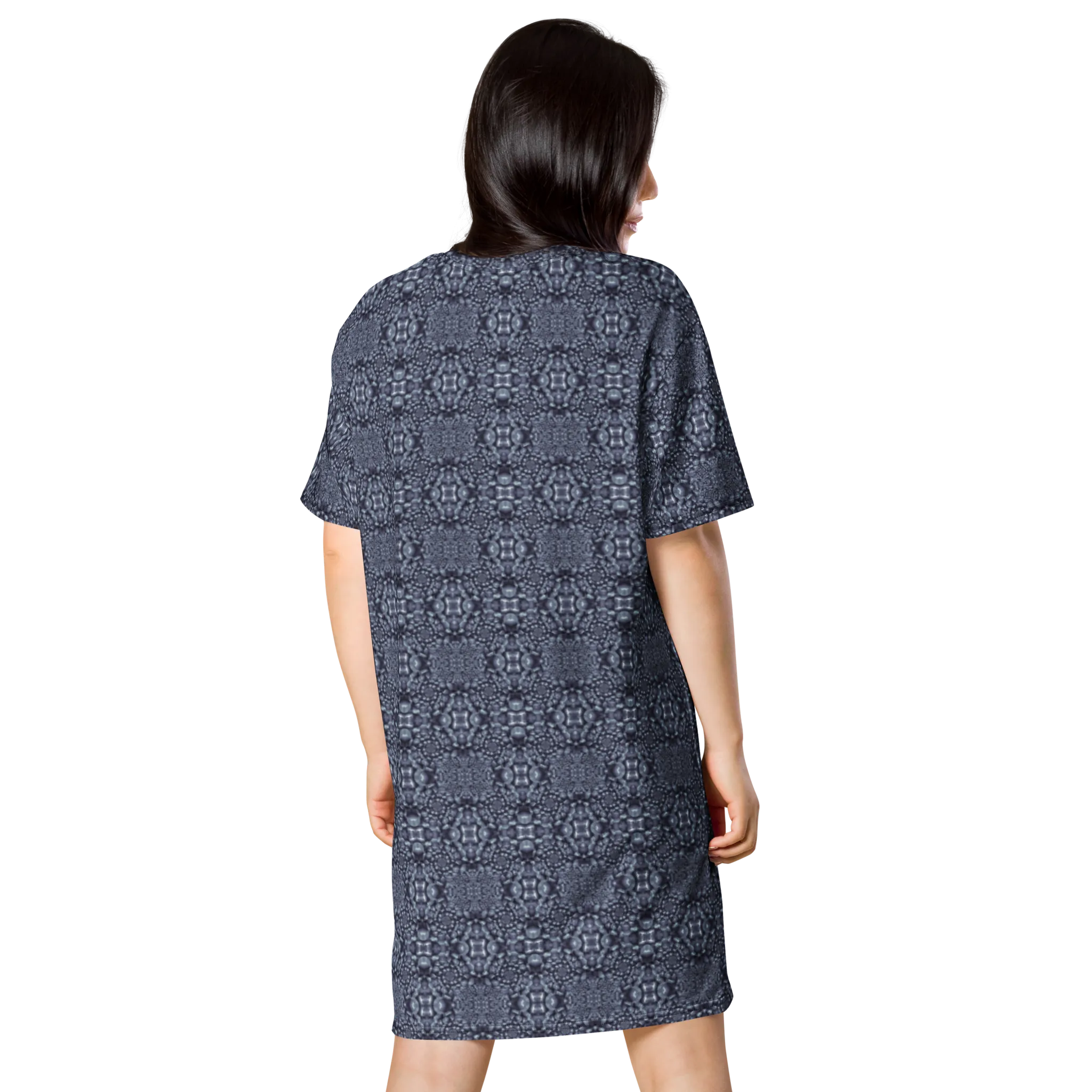 Recursia Indranet T-Shirt Dress In Blue