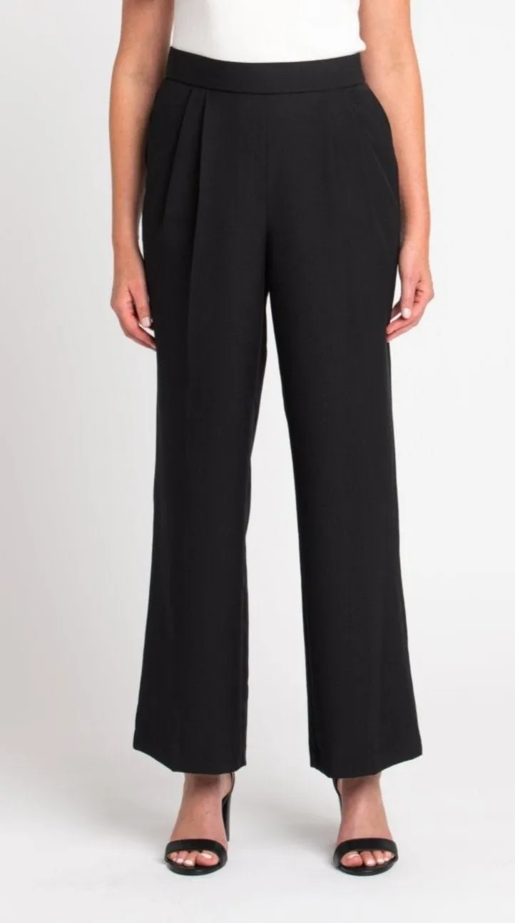Roz & Ali Pleated Wide Leg Trouser Pants