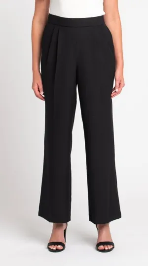 Roz & Ali Pleated Wide Leg Trouser Pants