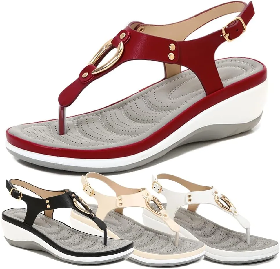 Samee704 Orthopedic Sandals for Women Arch Support Womens Soft Cushion Flip Flops Thong Sandals Slippers Belardy Sandals