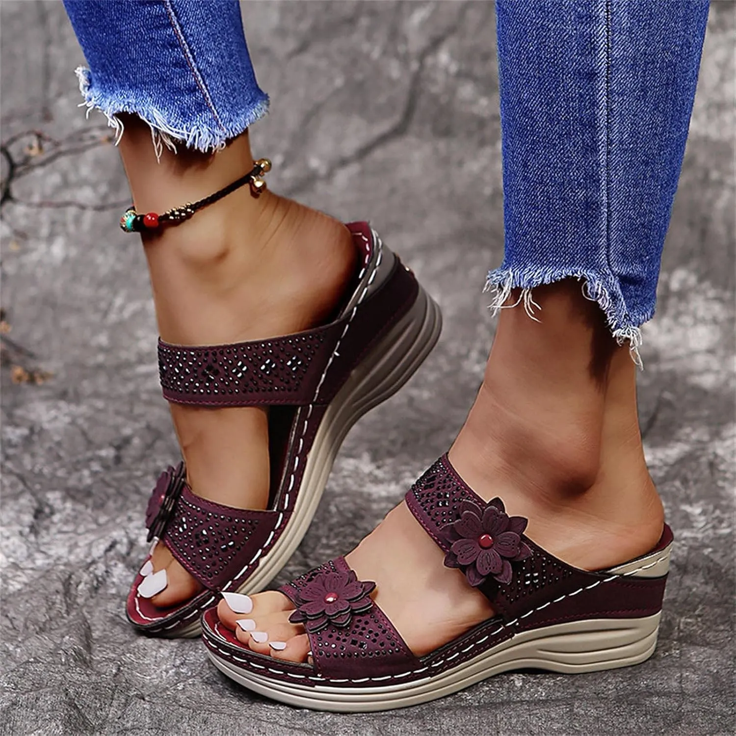 Sandals Wedge for Women Orthopedic Sandals for Women Soft Summer Shoes for Womens 2025 Women's Sandal Dressy